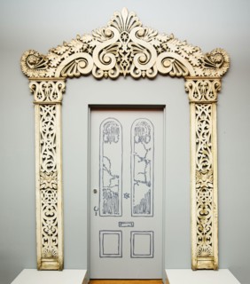 Doorframe, 1840/60, American, 19th century, United States, White pine, 120 1/2 × 94 5/8 in.
