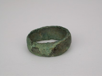 Harness Ring, Geometric Period (800–600 BC), Greek, Thessaly, Thessaly, Bronze, 0.8 × 2.3 × 2.3 cm