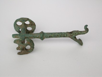 Bird on Wheeled Stand, Geometric Period (750–700 BC), Greek, Thessaly, Greece, Bronze, 6.8 × 2.4 ×