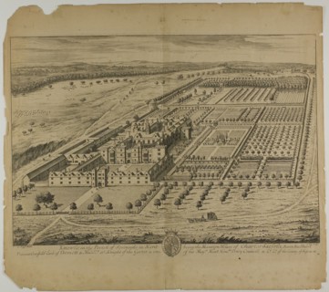 Knowle in the Parish of Sevenoaks in Kent, plate 24 from Britannia Illustrata, published 1707, Jan