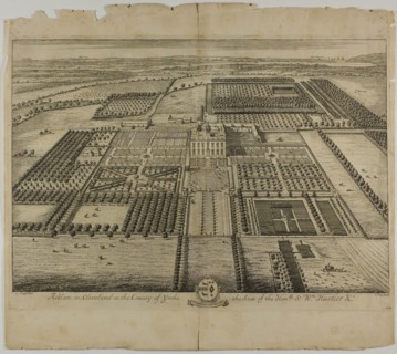 Acklam in Cleveland in the County of Yorke, plate 64 from Britannia Illustrata, published 1707, Jan
