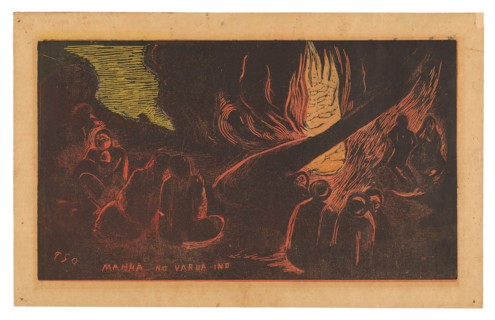 Mahna no varua ino (The Devil Speaks), from the Noa Noa Suite, 1894, Paul Gauguin (French,