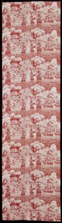 The Bombardment of Algiers (Furnishing Fabric), After 1816, England, Great Britain, Cotton, plain