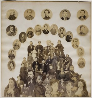 Civil War Collage, c. 1860/70, Maker unknown, Photocollage (albumen prints), 33.4 × 30.7 cm (image/
