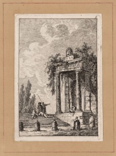 Plate Four from Evenings in Rome, 1763/64, Hubert Robert, French, 1733–1808, France, Etching in