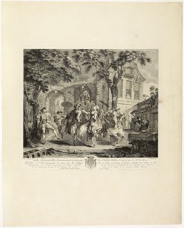The Dance Hall, n.d., Pierre François Basan (French, 1723-1797), after Gabriel de Saint-Aubin