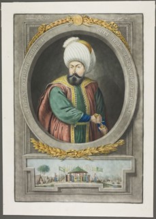 Othman Kahn I, from Portraits of the Emperors of Turkey, 1815, John Young, English, 1755-1825,