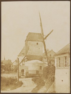 Moulin de la Galette (Montmartre), 1842, Hippolyte Bayard, French, 1801–1887, France, Salted paper