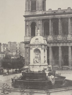 Fountain at St. Sulpice, 1851, Charles Marville, French, 1813–1879, France, Salted paper print, 20