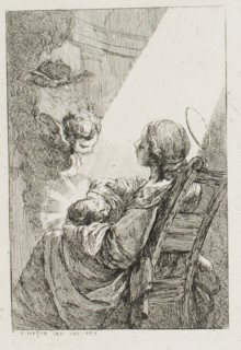 The Virgin Mary Cradling the Baby Jesus, 1764, Charles-François Hutin, French, 1715-1776, France,