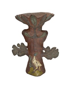 Vase in the Form of a Tropical Plant with Bird and Deity, 1887/88, Paul Gauguin, French, 1848–1903,