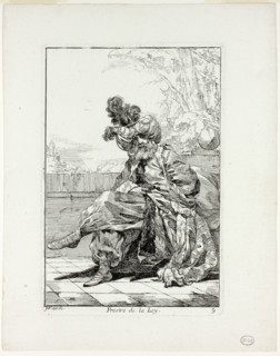 Prestre de la Loy, plate nine from Caravanne du Sultan à la Mecque, 1748, Joseph Marie Vien,