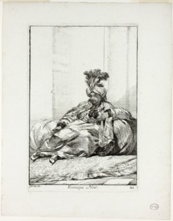 Eunuque Noir, plate 21 from Caravanne du Sultan à la Mecque, 1748, Joseph Marie Vien, French,