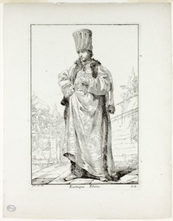 Eunuque Blanc, plate 22 from Caravanne du Sultan à la Mecque, 1748, Joseph Marie Vien, French,