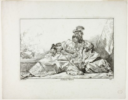 Sultane Noire, plate 27 from Caravanne du Sultan à la Mecque, 1748, Joseph Marie Vien, French,