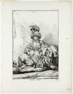 Sultane Noire, plate 28 from Caravanne du Sultan à la Mecque, 1748, Joseph Marie Vien, French,