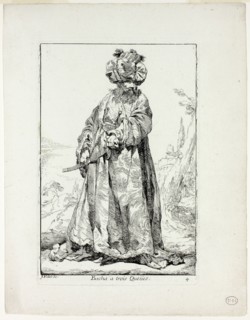 Bacha à trois Queues, plate four from Caravanne du Sultan à la Mecque, 1748, Joseph Marie Vien,