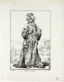 Bacha d’Égypte, plate six from Caravanne du Sultan à la Mecque, 1748, Joseph Marie Vien, French,