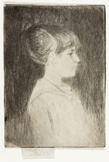 Jeanette, June 1887, 1887, Theodore Roussel, French, worked in England, 1847-1926, England, Etching