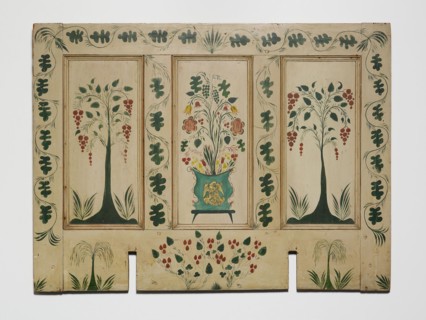 Fireboard, c. 1820, Possibly Stimp (active c. 1820), From the John Moseley House, Southbury,