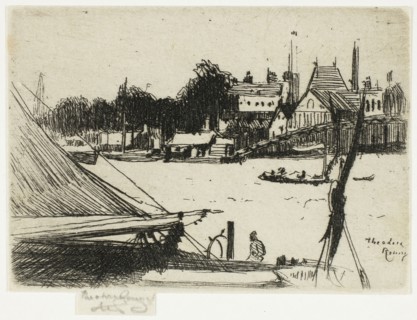 Battersea from Chelsea, 1888–89, Theodore Roussel, French, worked in England, 1847-1926, England,