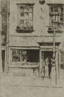 The Little Fish Shop, Chelsea Embankment, 1888–89, Theodore Roussel, French, worked in England,