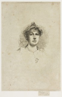 Portrait of Miss Edith Austin, 1895–1900, Theodore Roussel, French, worked in England, 1847-1926,