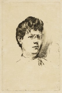 Sketch of a Woman’s Head, 1895–1900, Theodore Roussel, French, worked in England, 1847-1926,