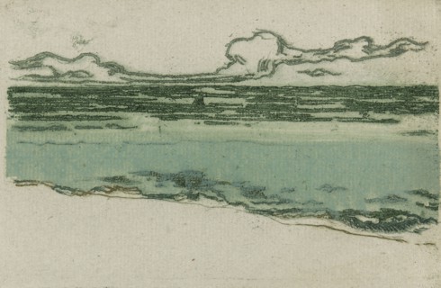 The Sea at Bognor, 1895, Theodore Roussel, French, worked in England, 1847-1926, France, Etching,