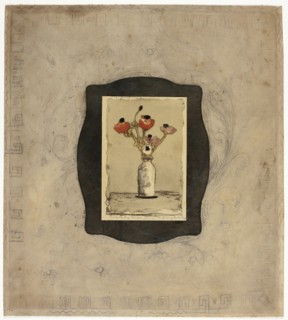 Anemonies, 1897, Theodore Roussel, French, worked in England, 1847-1926, England, Color etching and