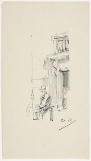 Figure and Doorway, 1890–94, Theodore Roussel, French, worked in England, 1847-1926, England,