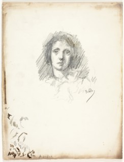 Portrait Head, c. 1894, Theodore Roussel, French, worked in England, 1847-1926, England,