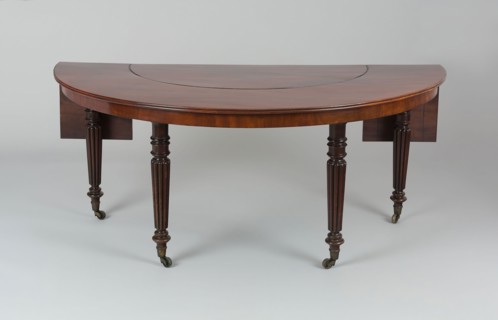 Wine Tasting Table, 19th century, Ireland, Irish Republic, Mahogany and gilt metal, 182.9 x 132.1 x