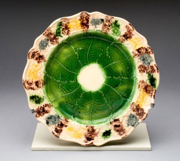 Plate, 1760/75, Staffordshire, England, Staffordshire, Lead-glazed earthenware (creamware), H. 1.5