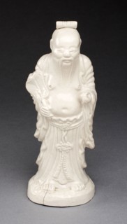 Figure of a Sage, c. 1750, Staffordshire, England, Staffordshire, Salt-glazed stoneware, 18.4 x 6.4
