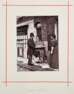 Street Doctors, 1877, John Thomson, Scottish, 1837–1921, Scotland, Woodburytype, from the album