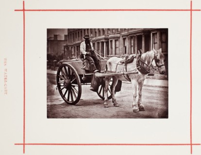The Water-Cart, 1877, John Thomson, Scottish, 1837–1921, Scotland, Woodburytype, from the album