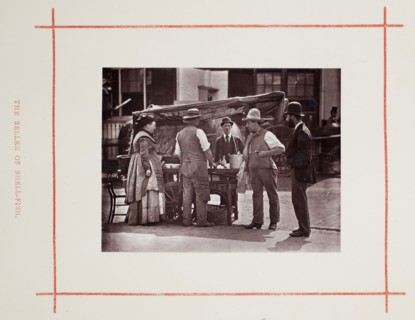 The Seller of Shell-Fish, 1877, John Thomson, Scottish, 1837–1921, Scotland, Woodburytype, from the
