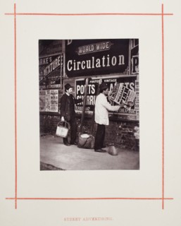Street Advertising, 1877, John Thomson, Scottish, 1837–1921, Scotland, Woodburytype, from the album