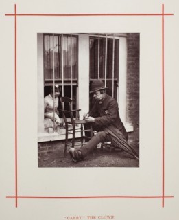 Caney the Clown, 1877, John Thomson, Scottish, 1837–1921, Scotland, Woodburytype, from the album