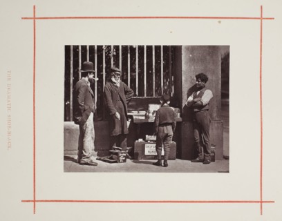 The Dramatic Shoe-Black, 1877, John Thomson, Scottish, 1837–1921, Scotland, Woodburytype, from the