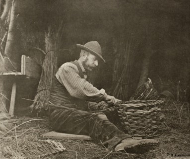 The Basket-Maker, 1888, Peter Henry Emerson, English, born Cuba, 1856–1936, England, Photogravure,