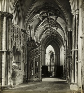Ely Cathedral: North Choir Aisle to West, 1891, Frederick H. Evans, English, 1853–1943, England,