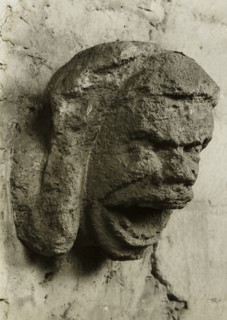 Ely Cathedral: Head in South Nave Triforium, c. 1891, Frederick H. Evans, English, 1853–1943,
