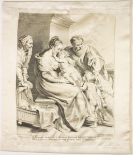 The Holy Family with Saint John and Saint Elizabeth, 1620, Lucas Emil Vorsterman (Flemish,