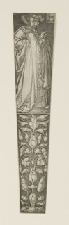 Dagger Sheath with a Young Couple Above, 1532, Heinrich Aldegrever, German, 1502-1561, Germany,