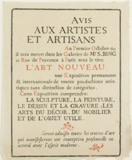Avis aux Artistes et Artisans, October 1895, Georges Lemmen, Belgian, 1865-1916, Belgium,