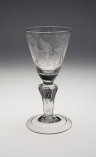 Commemorative Wineglass for the Coronation of George I, c. 1714 (Engraved 1716), England,