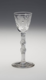 Wine Glass, c. 1750, England, Glass, 15.2 cm (6 in.)