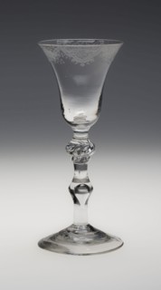 Wine Glass, c. 1745, England, Newcastle upon Tyne, England, Glass, 18.1 cm (7 1/8 in.)